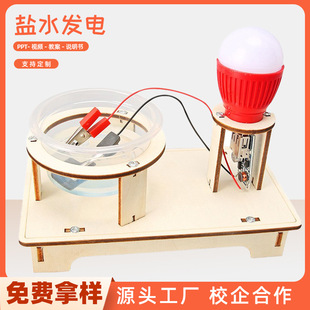 二等奖科学实验创客盐水发电科技小制作diy物理实验教具手工材料