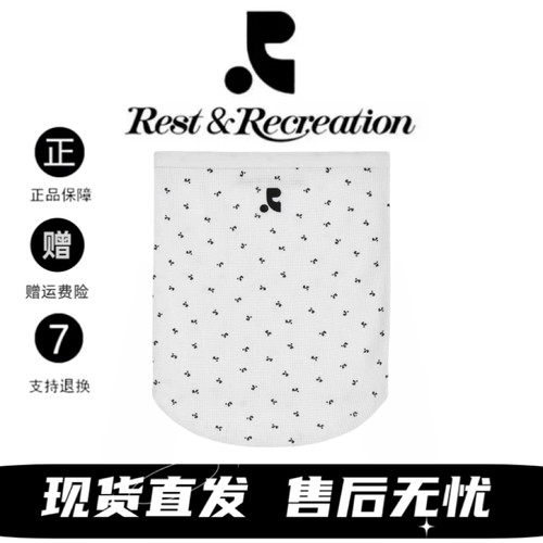 RestandRecreation满印抹胸上衣