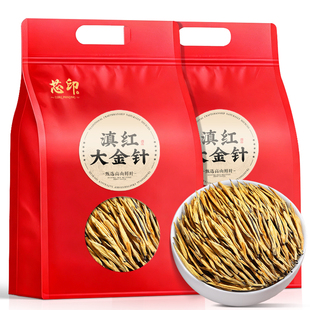 新茶2025滇红大金针云南古树茶叶特级浓香正宗凤庆大金针金牙袋装