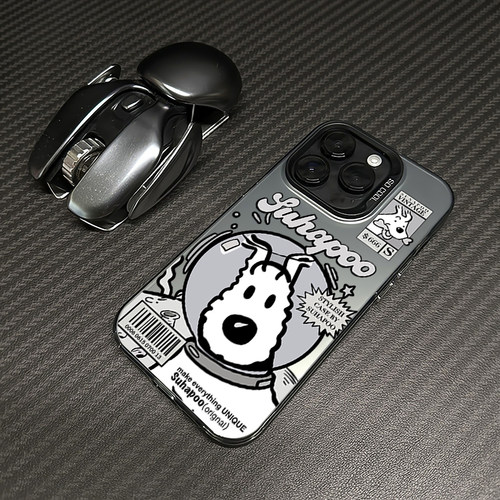 焱焱适用苹果15新款手机壳iphone15promax磨砂14plus小众高级13可爱12线条小狗华为OPPOVIVO小米荣耀红米1加