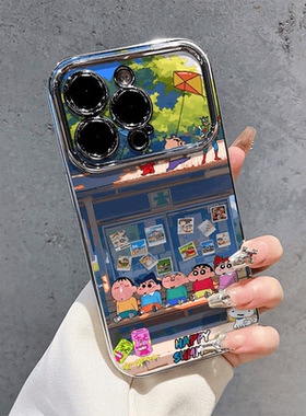 焱焱蜡笔小新适用苹果16手机壳卡通iphone15promax硅胶软壳14外壳12全包13防摔xsmax外壳网红xr日韩78plus