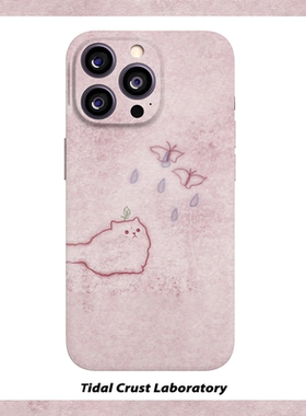 焱焱可爱覆古猫咪红色线 线条菲林二合一手机保护壳适用苹 果16nova13华为p70mate60小米15opporen13ovivo荣