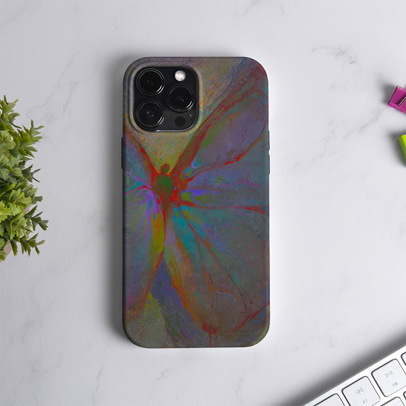 焱焱亮面小众艺术蝴蝶手机壳适用iPhone15promax苹果14菲林壳小米1312冷淡风11p华为mate60红米k60oppo/vivo