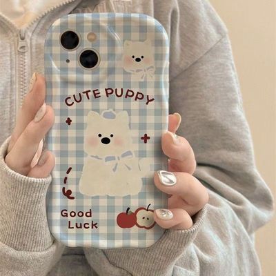 焱焱可爱苹果小狗vivoS20手机壳s19/s18e/s17pro新y300/y100i/y37/35+适用苹果16pro max小米15/14/13手机壳
