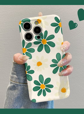 焱焱适用苹果华为荣耀OPPO一加vivo红米iPhone17手机壳小米15复古绿色向日葵mate70全包x200/reno13菲