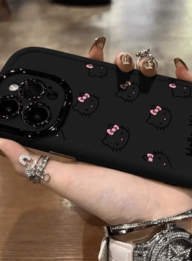 焱焱KT猫适用苹果16PRO/17promax手机壳1514泡芙13/12防摔11全包7xs卡通苹果14plus全包16/12创意11简约小米