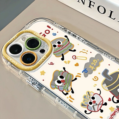 焱焱适用苹果16pro max手机壳16pro保护套16薯条汉堡镜面VIVOS19X100s手机壳X90X80X70X60少女S18171615ins