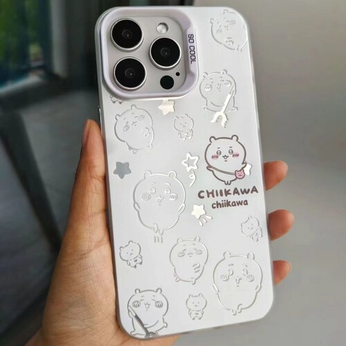 焱焱适用苹果16pro可爱chikawa手机壳14卡通iphone15promax彩银新款13乌萨奇网红小八12吉伊11防摔飞鼠保护套