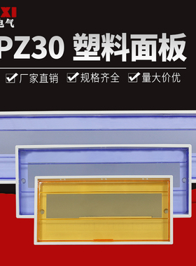 PZ30配电箱塑料面板盖板10/12/15/18/20回路安全防护防尘通用盖子