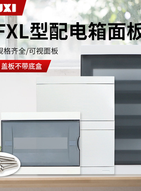 家用配电箱盖子FXL豪华型白色盖板8/12/16/20/24/36回路纯平面板