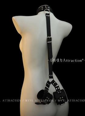 吸引力「病态宠爱」小众用品趣味道具手铐一体式项圈情趣玩具