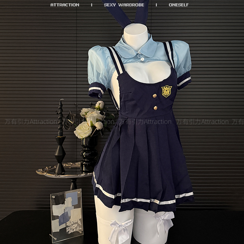 纯欲qqny性感兔女郎制服可爱睡裙