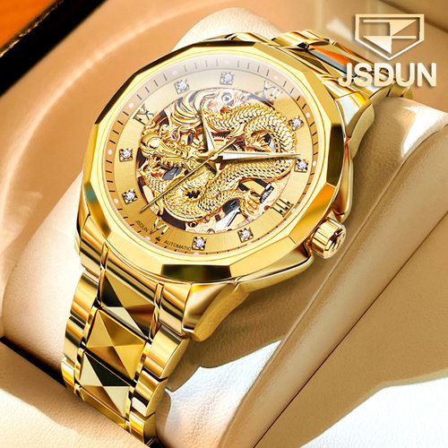 瑞士认证镂空手表男士机械表男