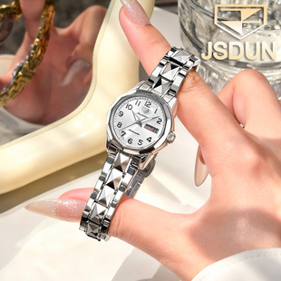 轻奢防水 时尚 瑞士认证官方正品 手表女士全自动机械表数字表盘个性