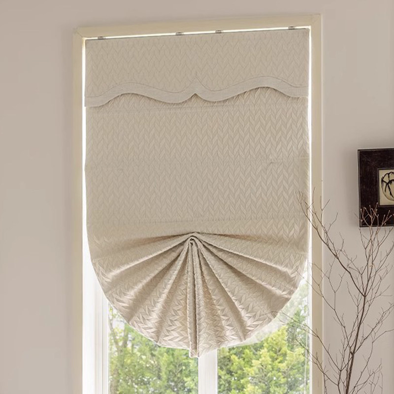 2024新款浮雕肌理！空间感十足的扇形罗马帘卧室半遮光拉帘升降帘,居家布艺,百叶帘/折帘/罗马帘,淘宝优惠券,粉丝福利购,淘宝优惠卷