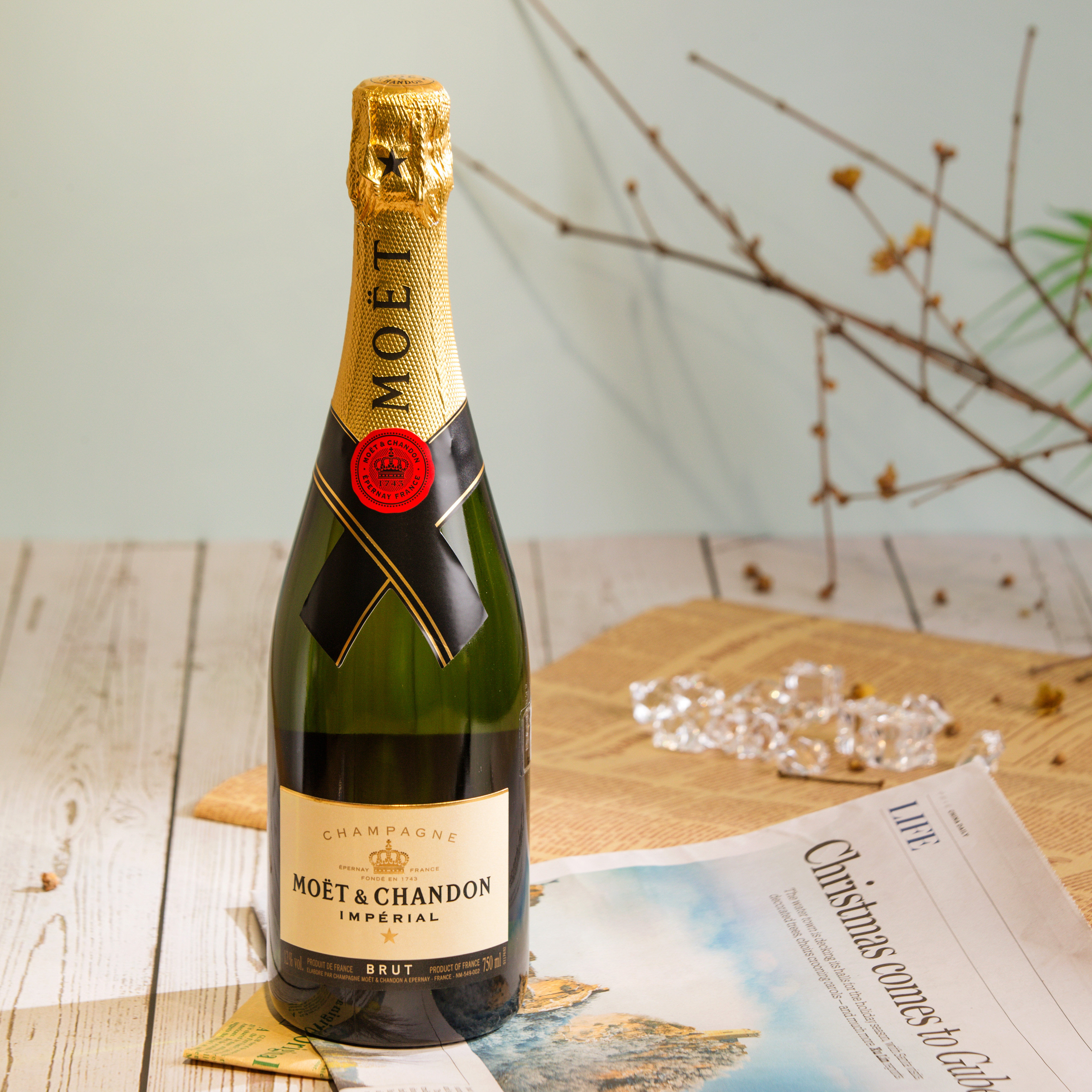 【经典香槟】 法国Moet&Chandon酩悦天然香槟起泡葡萄酒750ml