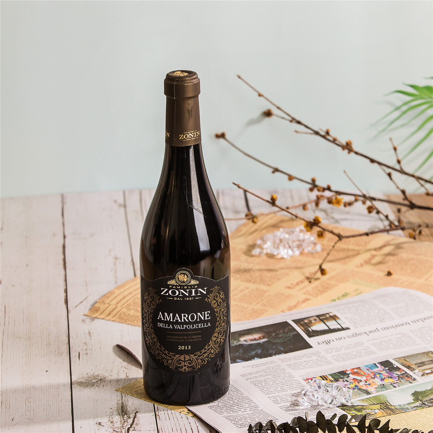 【醇厚生动】意大利 风干葡萄酒 卓林阿马罗奈红葡萄酒750ml原瓶