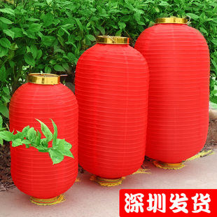 中秋大红冬瓜灯笼长灯笼中国风冬瓜灯笼串长灯笼户外挂饰冬瓜型