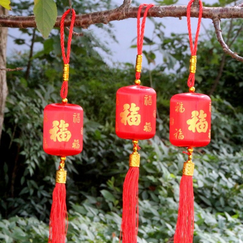 新年小红灯笼挂饰结婚吊灯户外图片