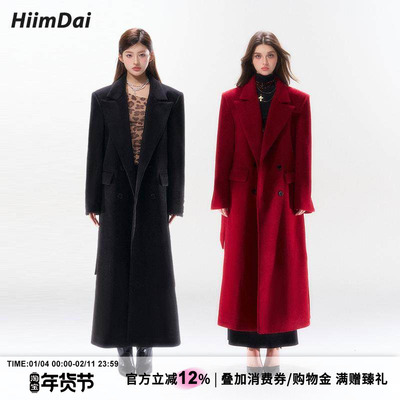HiimDai含羊毛廓形大衣毛呢外套