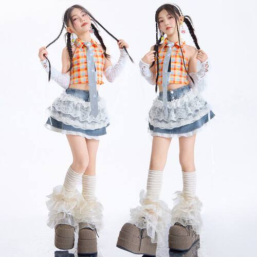 女童爵士舞服装潮酷时髦儿童JAZZ