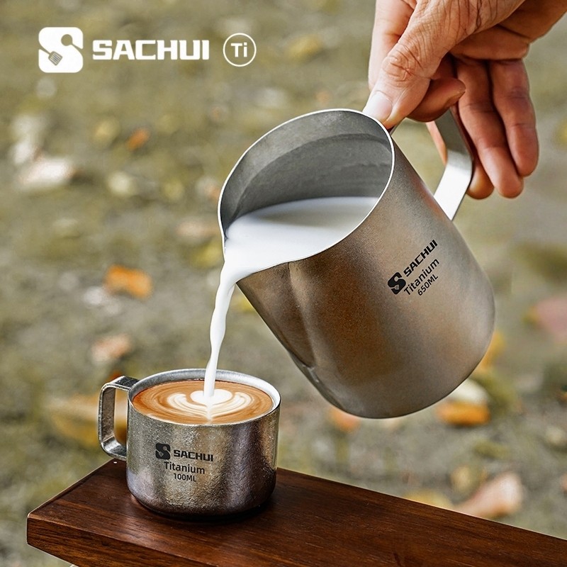 纯钛拉花杯650ML咖啡拿铁打奶缸尖嘴拉花缸奶泡杯专用拉花咖啡壶,餐饮具,拉花缸/拉花杯/打奶缸,淘宝优惠券,粉丝福利购,淘宝优惠卷