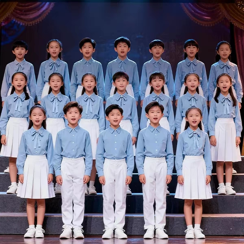 六一儿童合唱朗诵演讲演出服