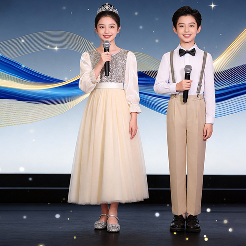 六一儿童演出服中小学生合唱服