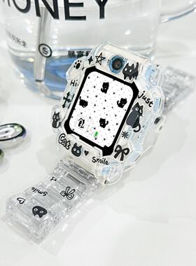 适用小天才电话手表带Z10Z9/Z8Z7闪扣Q1A/Z6AS巅峰版D2D3手链腕带