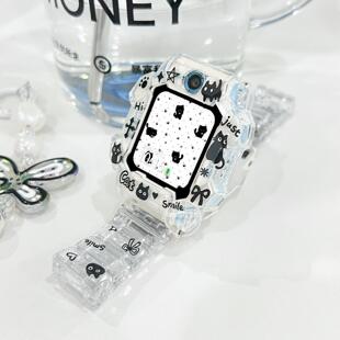 适用小天才电话手表带Z10Z9/Z8Z7闪扣Q1A/Z6AS巅峰版D2D3手链腕带