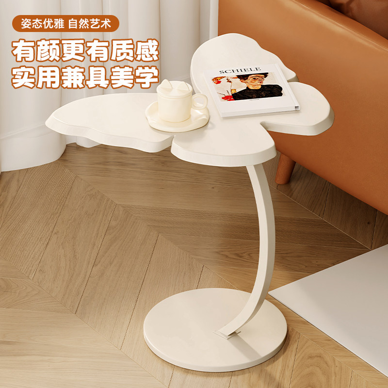 奶油风蝴蝶茶几落地摆件客厅沙发边几床头柜小桌子装饰品乔迁礼物,家居饰品,装饰摆件,淘宝优惠券,粉丝福利购,淘宝优惠卷