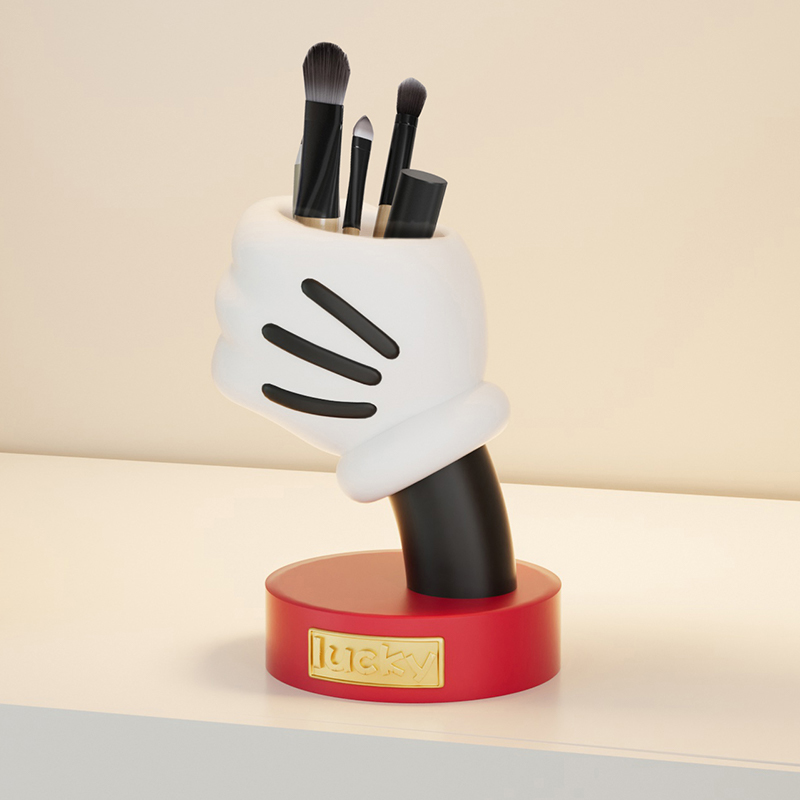 米奇手握造型收纳架笔筒