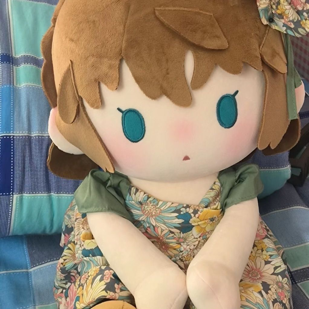 原创周边名侦探柯南灰原哀属性40cm坐体棉花娃娃仿一番赏