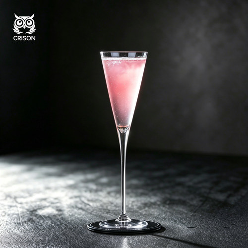 CP8203无铅水晶三角造型香槟杯