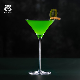 三角高脚调酒杯 喇叭造型无铅水晶马天尼鸡尾酒杯 MT1801 CRISON