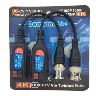 4k同轴高清传输器 HD单路无源 双绞线收发器 BNC头网络防雷抗干扰