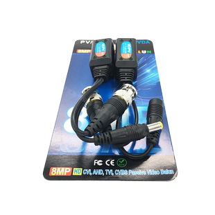 卡线端子传输器 同轴高清8MP 监控双绞线抗干扰器网络线转BNC接头