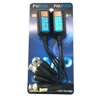 8MP视频电源音频3合1 多功能监控双绞线传输器 同轴BNC转RJ45网口