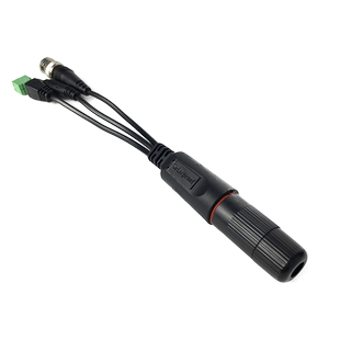 防水带数据双绞线传输器 视频电源数据/音频三合一网线供电收发器