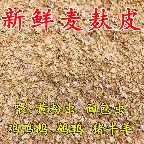 50斤小麦麸皮鸡鸭鹅饲料面包虫饲料喂猪牛羊钓鱼麦麸批发喂黄粉虫