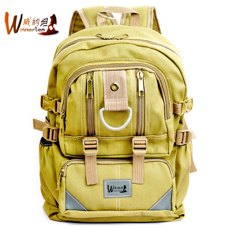 男女款学生帆布驴友登山包大容量