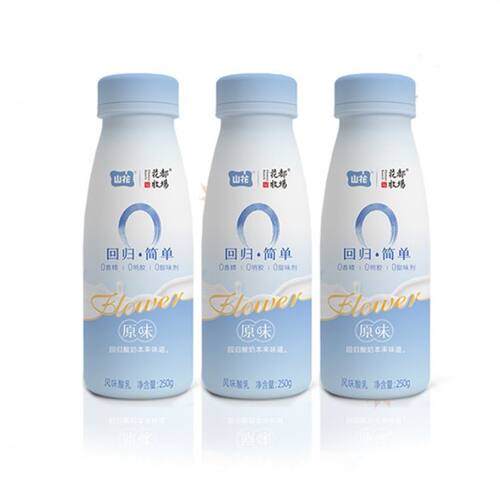近3天 贵州贵阳山花花都牧场回归简单原味低温酸奶250g*6瓶
