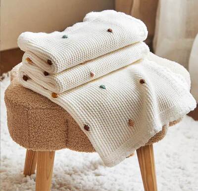 100*70cm Baby Blanket Knitted Sofa Throw Blankets 夏季婴儿毯