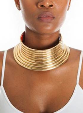 african necklace women choker jewelry 夸张项圈演出COS项链
