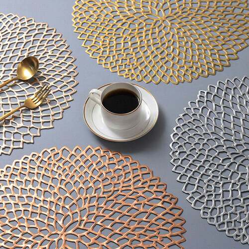 Round Coaster Insulation Table Mats Pads Plastic Table Place
