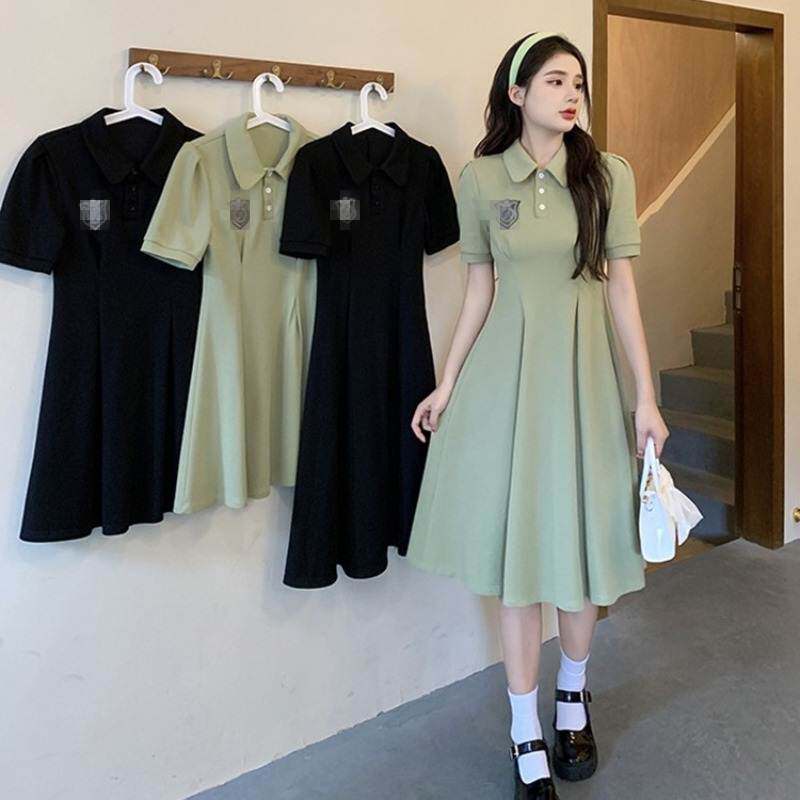 200斤外贸特大码女装速卖通亚马逊欧美风polo领卫衣连衣裙显瘦潮