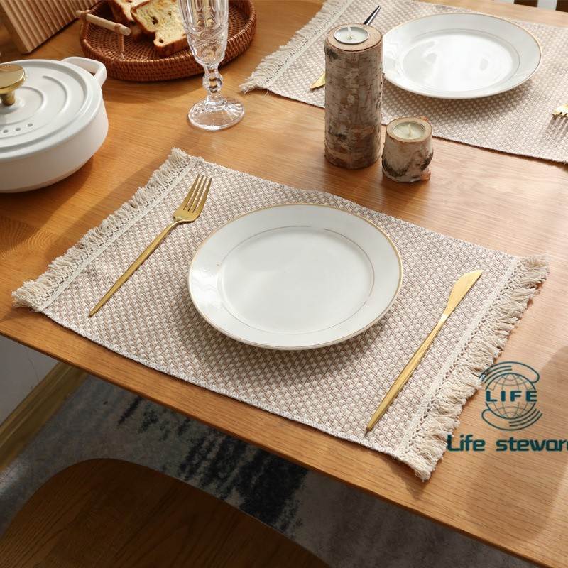 Vintage Placemats Soft Table Mats High Quality Natural Cotto