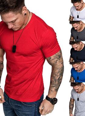 T恤Men s short sleeve t-shirt boys summer slim camo shirts