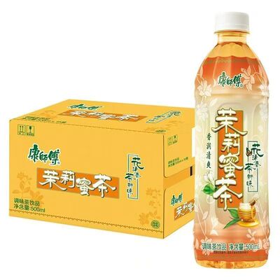 康师傅茉莉蜜茶清茶饮料500ml瓶装整箱批特价果味夏日网红饮品