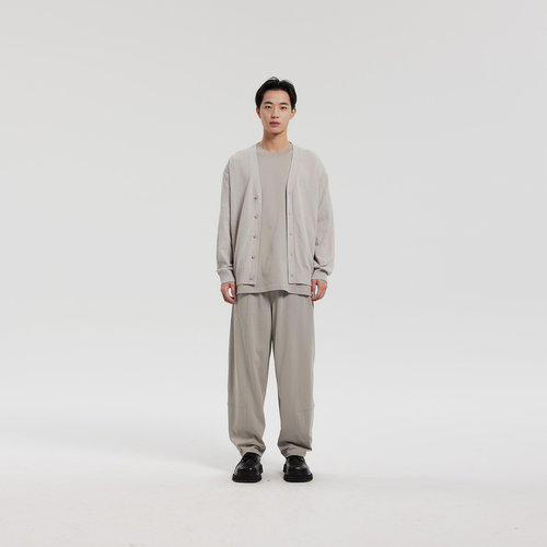 MODE COMMUTER| MC不潮品春季全橡筋肌理面料O型针织长裤